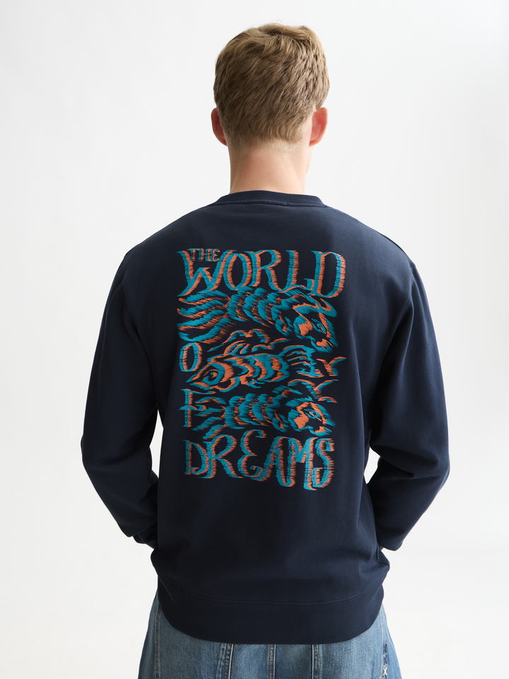 Front and back artwork regular-fit sweatshirt