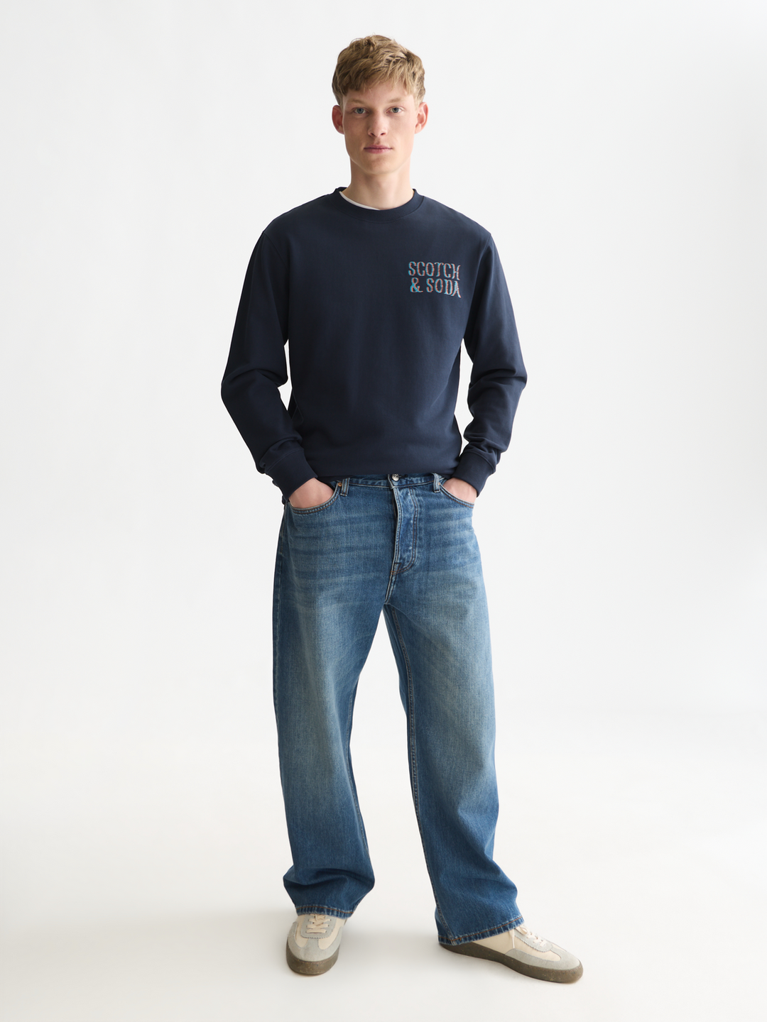 Front and back artwork regular-fit sweatshirt