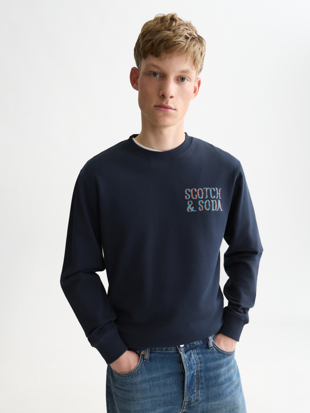 Front and back artwork regular-fit sweatshirt