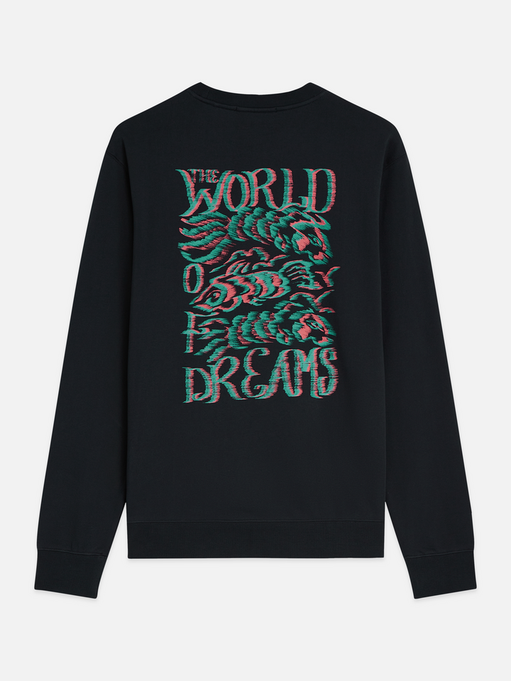Front and back artwork regular-fit sweatshirt