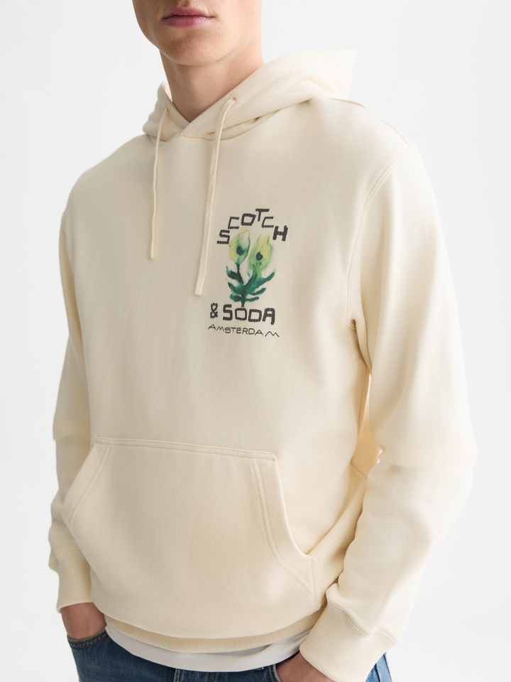 Front and back artwork regularfit hoodie