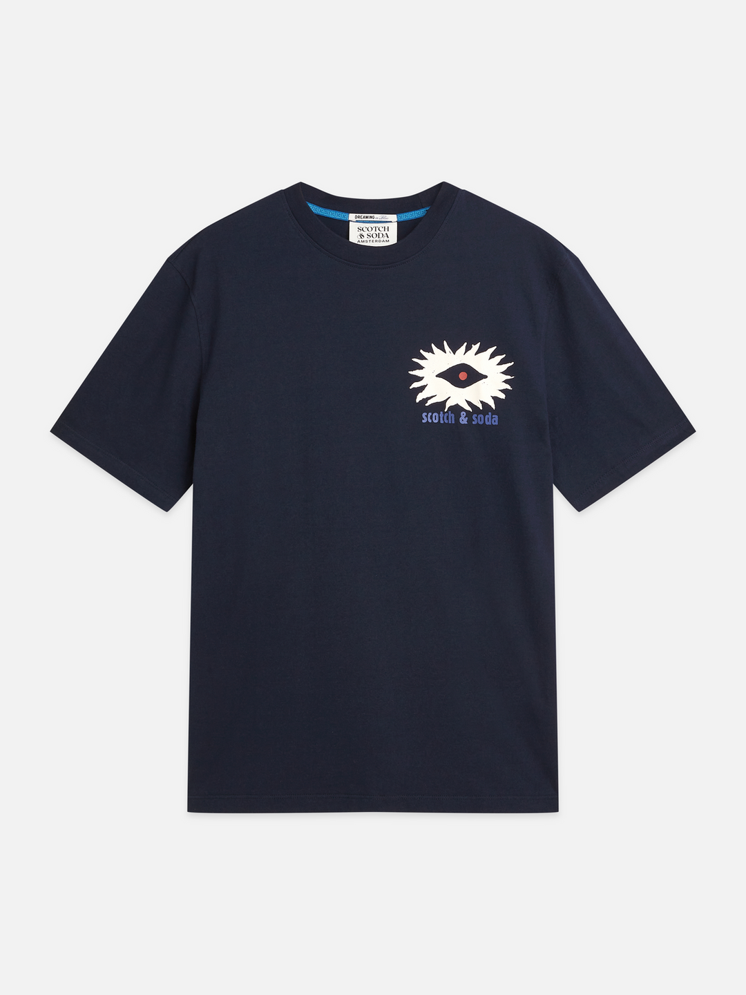 Front and back artwork relaxed-fit T-shirt