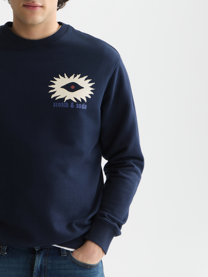 Front and back artwork regular-fit sweatshirt