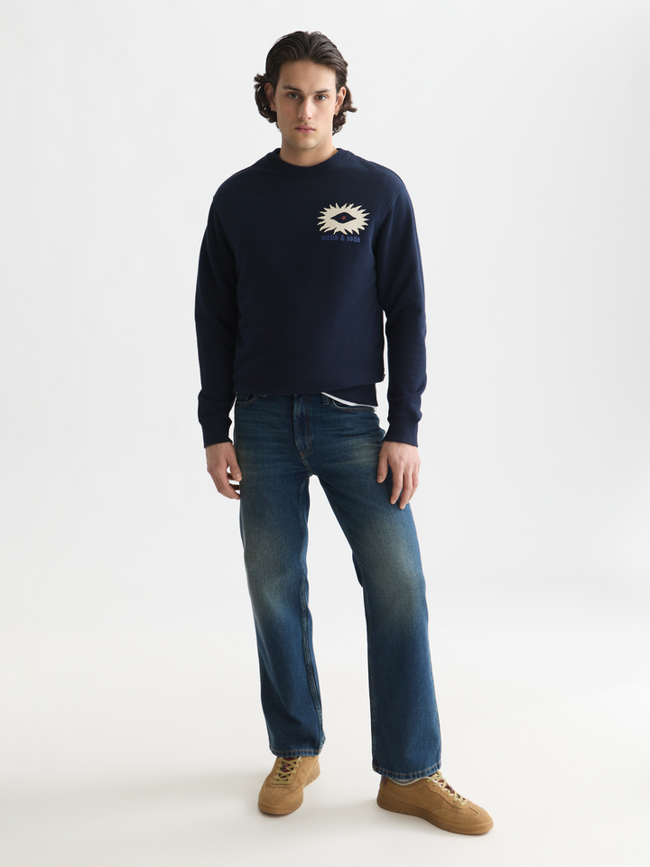 Front and back artwork regular-fit sweatshirt