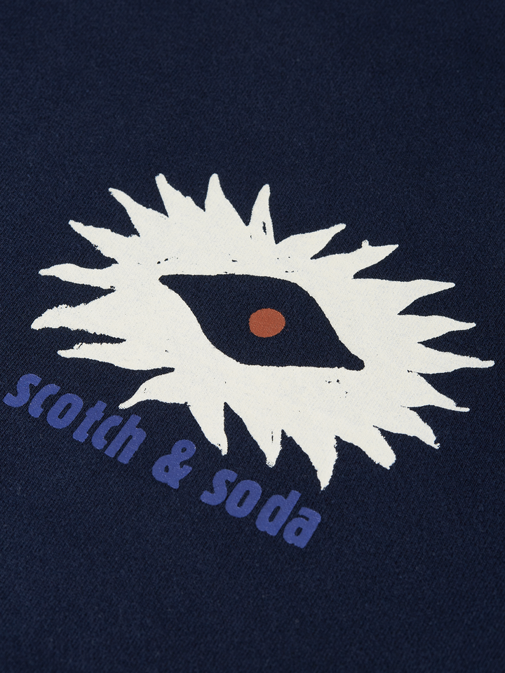 Front and back artwork regular-fit sweatshirt