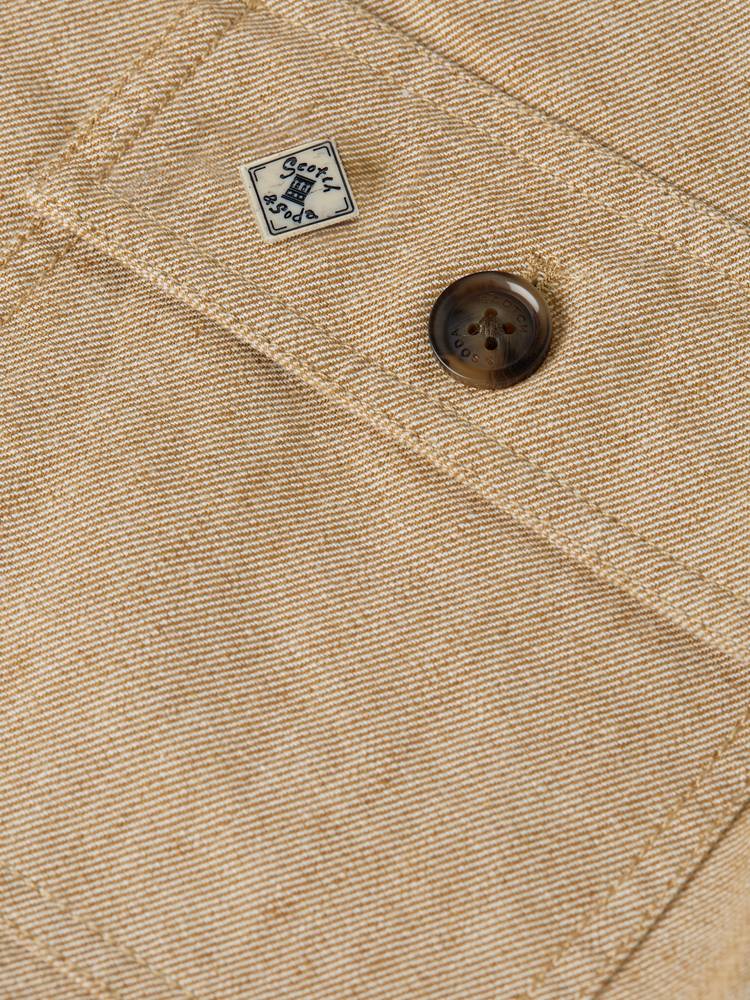 Cotton linen twill worker jacket