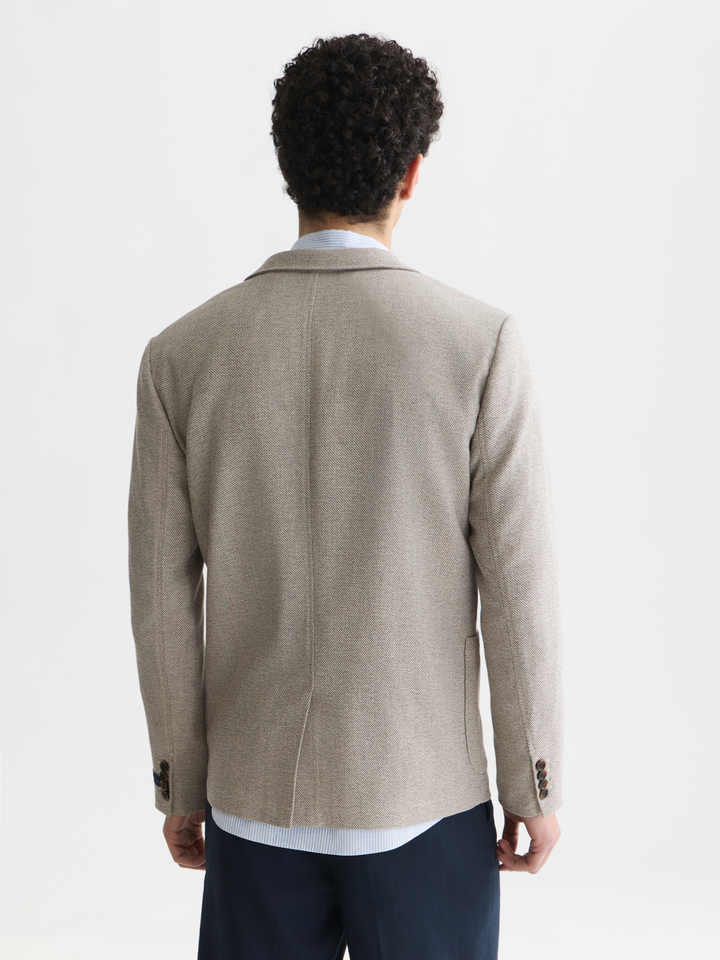 Tate unconstructed cotton blend regular-fit blazer