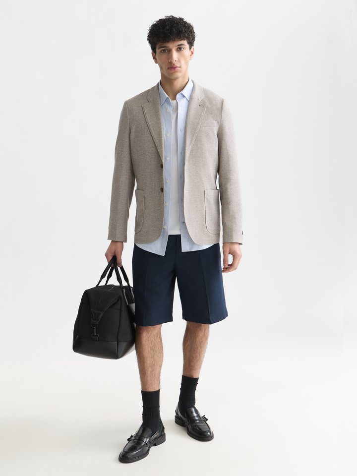Tate unconstructed cotton blend regular-fit blazer
