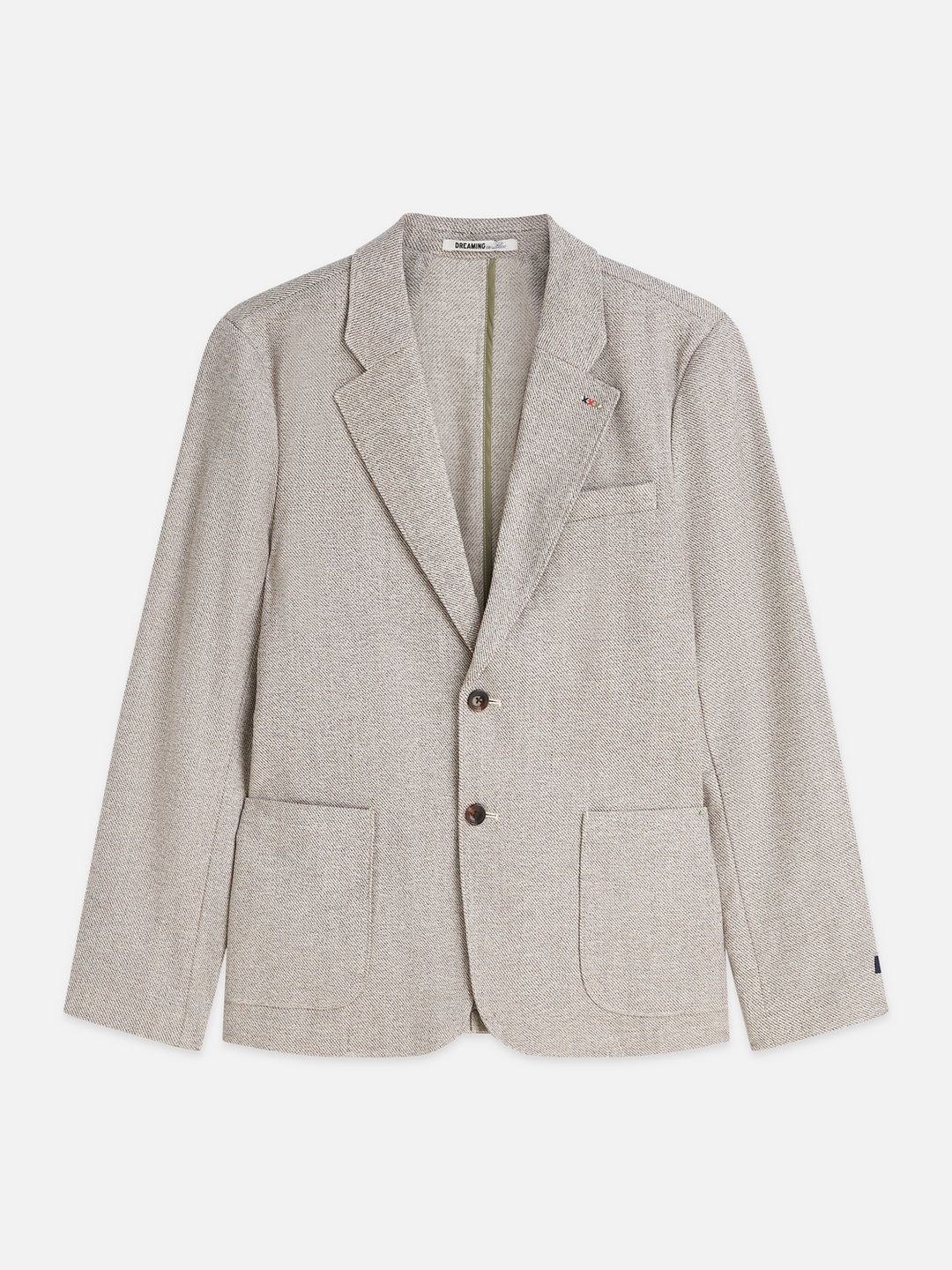 Tate unconstructed cotton blend regular-fit blazer