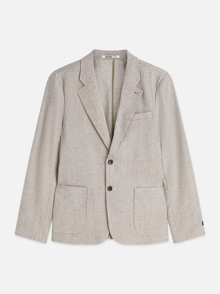 Tate unconstructed cotton blend regular-fit blazer