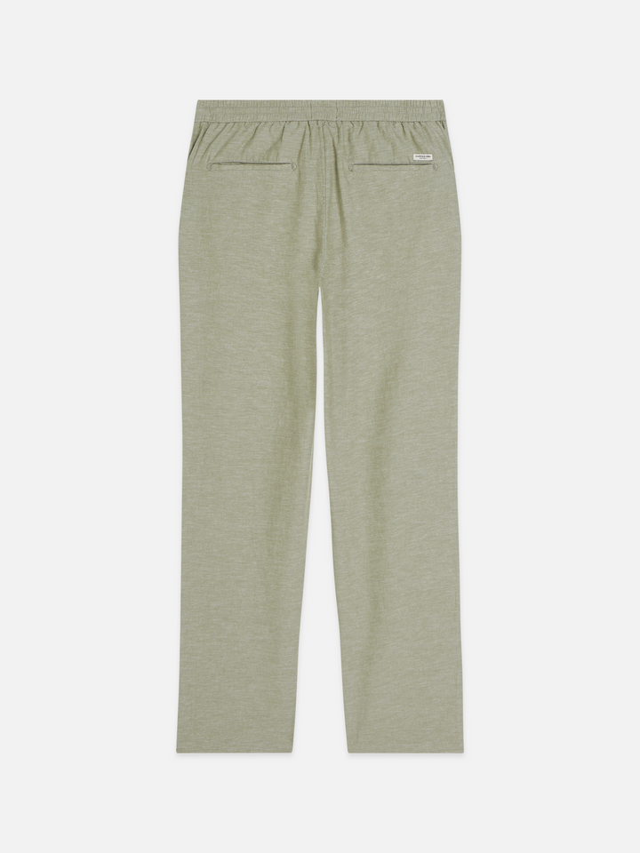 Seasonal core Warren cotton-linen twill jogger