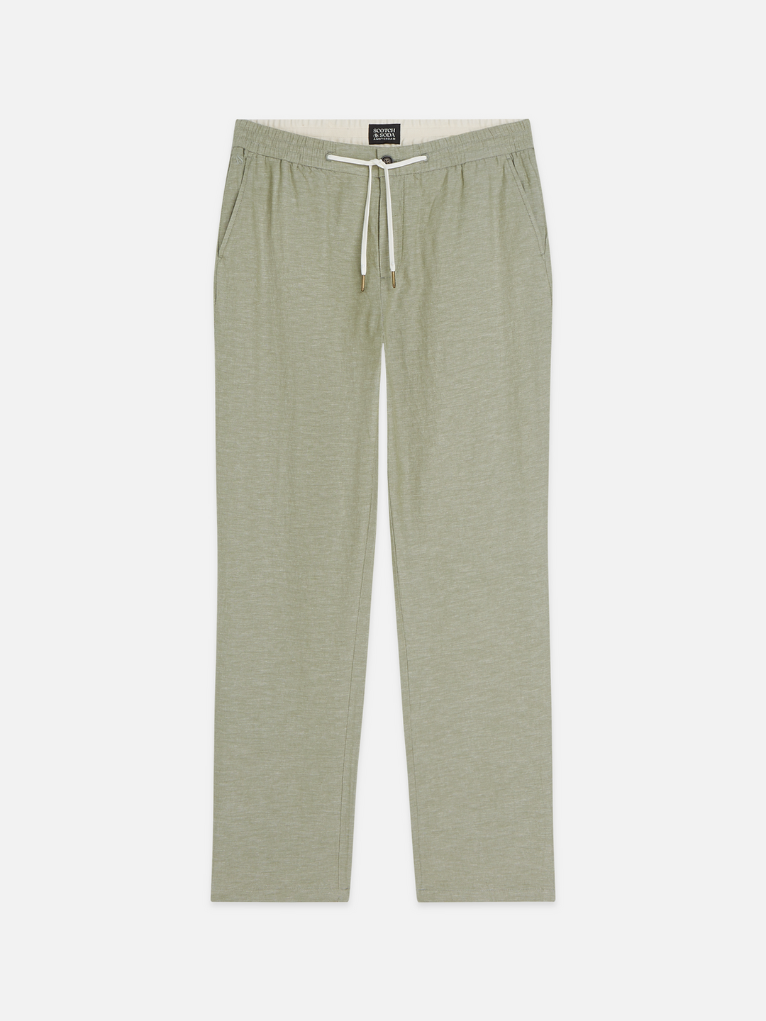 Seasonal core Warren cotton-linen twill jogger
