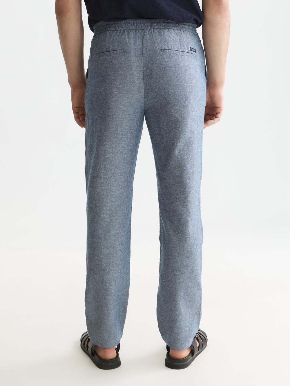 Seasonal core Warren cotton-linen twill jogger