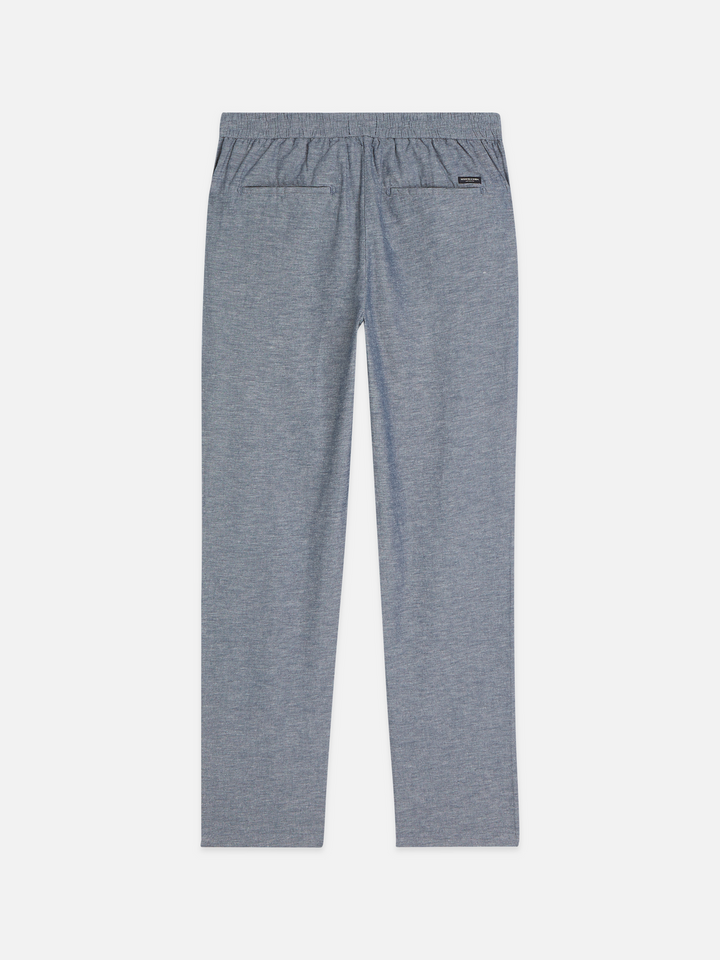 Seasonal core Warren cotton-linen twill jogger