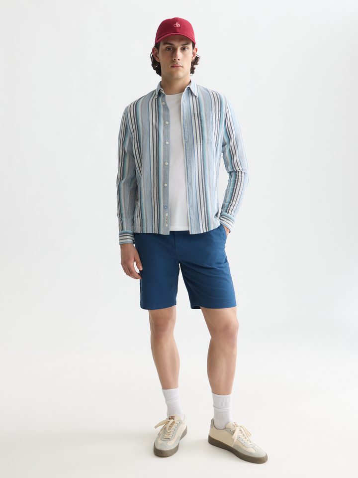 Seasonal core Stuart cotton twill regular-fit shorts