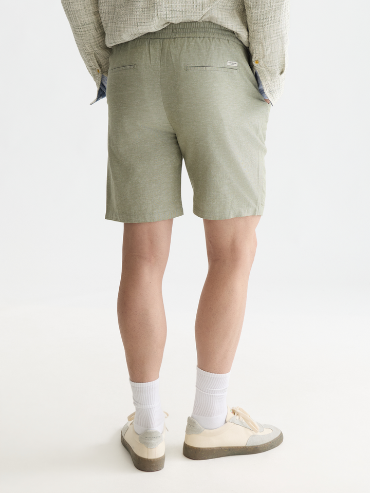 Seasonal core Fave cotton linen regular-fit shorts