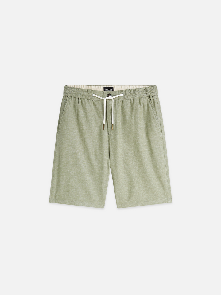Seasonal core Fave cotton linen regular-fit shorts