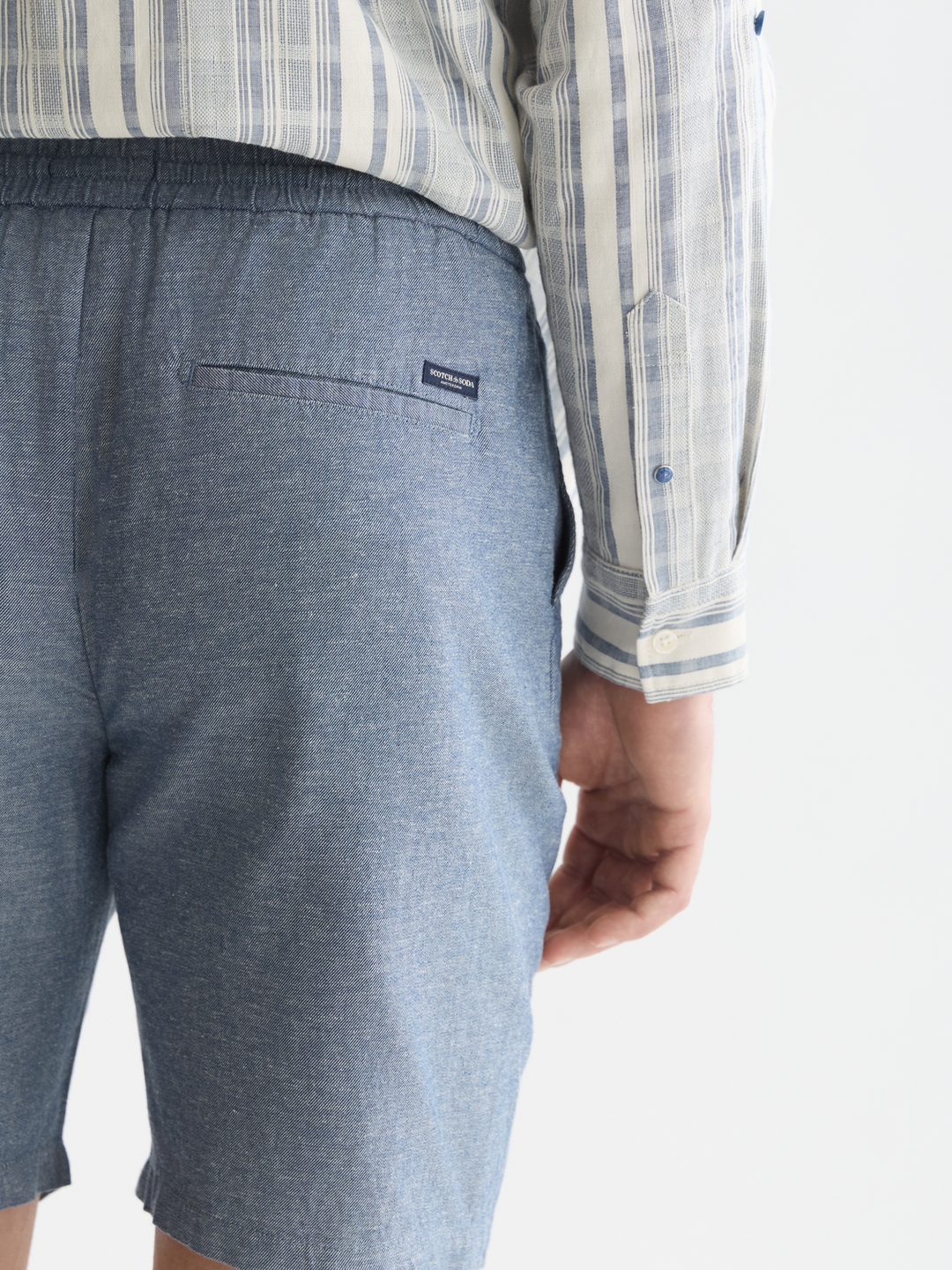 Seasonal core Fave cotton linen regular-fit shorts
