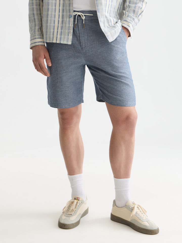 Seasonal core Fave cotton linen regular-fit shorts