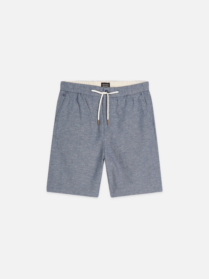 Seasonal core Fave cotton linen regular-fit shorts