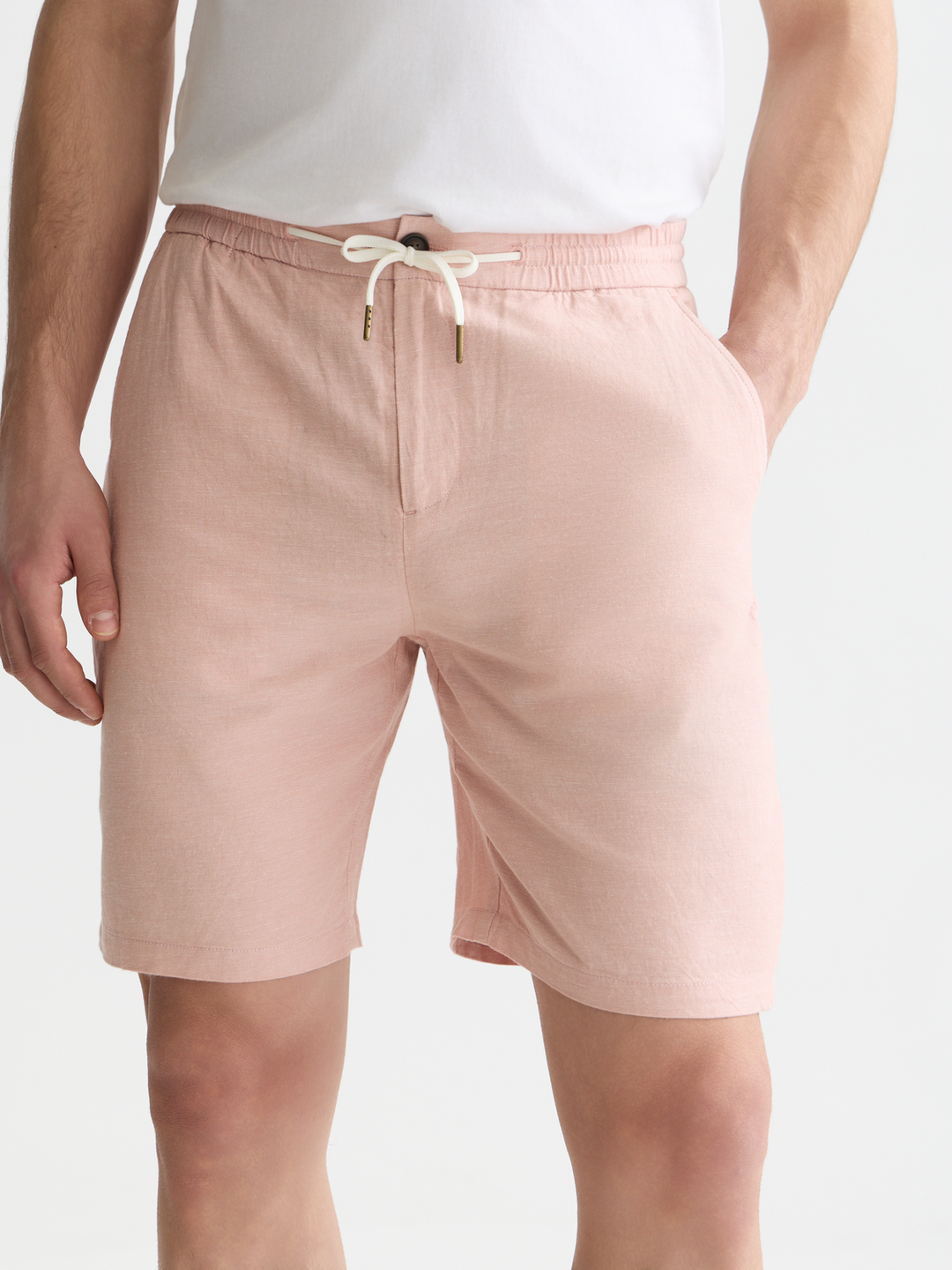 Seasonal core Fave cotton linen regular-fit shorts