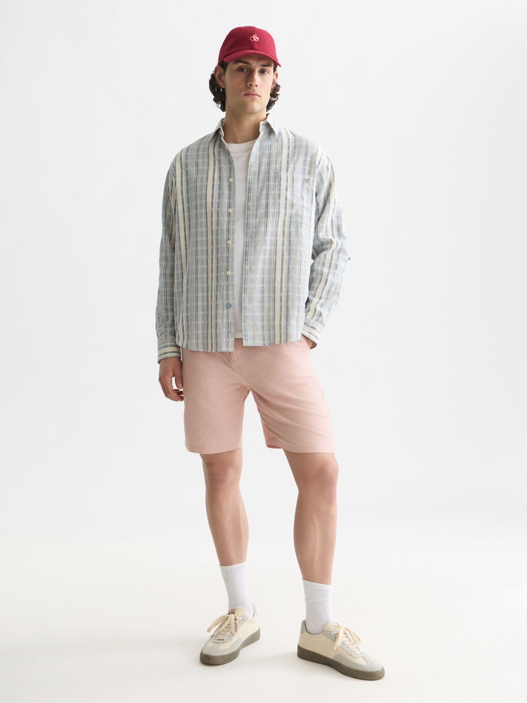 Seasonal core Fave cotton linen regular-fit shorts