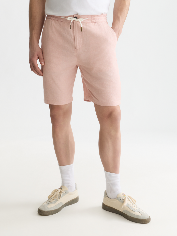 Seasonal core Fave cotton linen regular-fit shorts