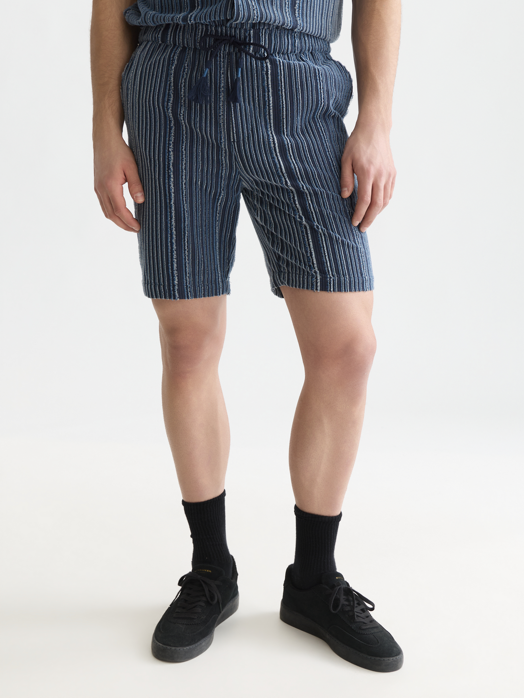 Fave textured relaxed-fit bermuda shorts