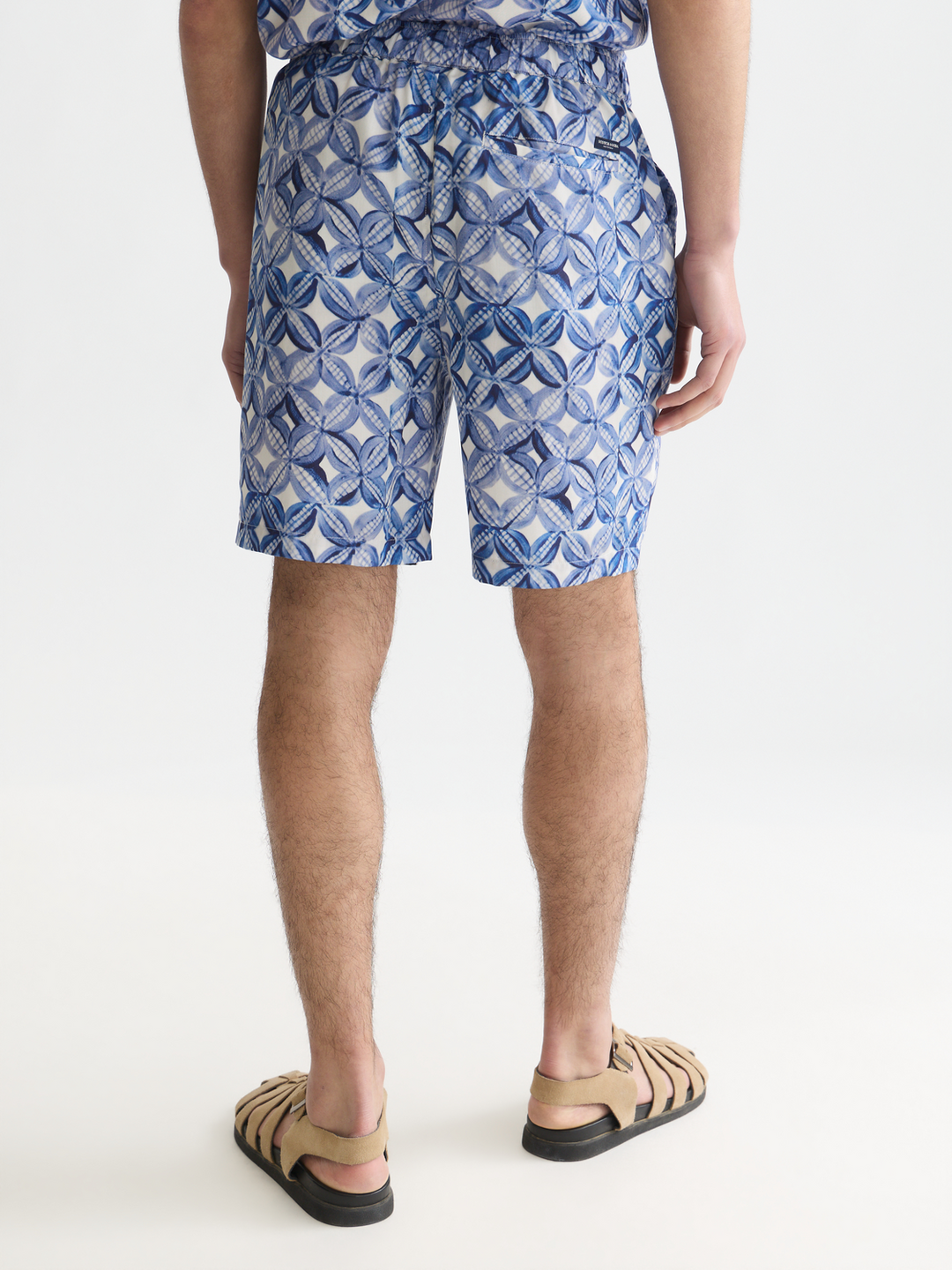 Fave printed tencel relaxed-fit bermuda shorts