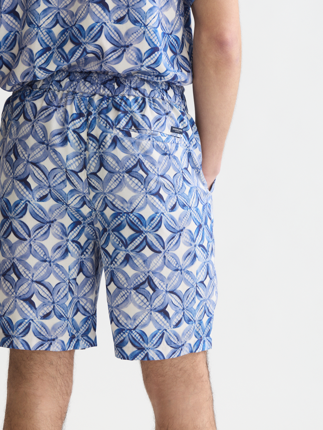 Fave printed tencel relaxed-fit bermuda shorts