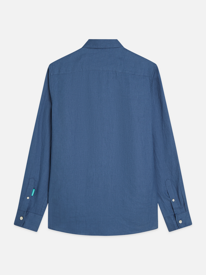 Seasonal core linen regular-fit shirt