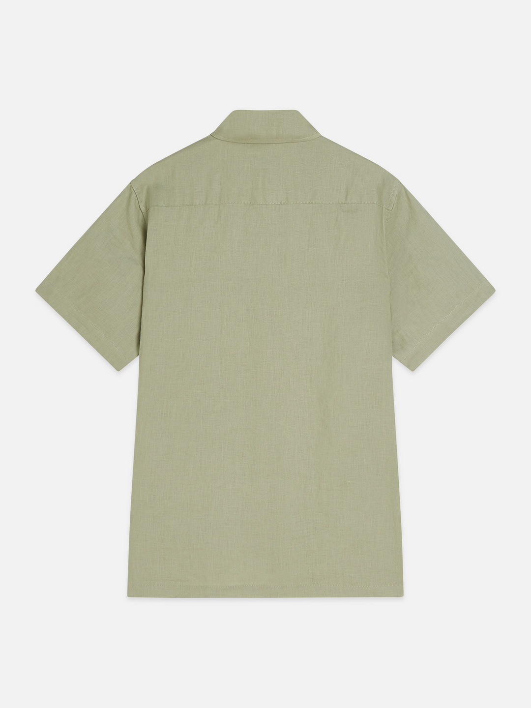 Seasonal core linen regular-fit short sleeved shirt