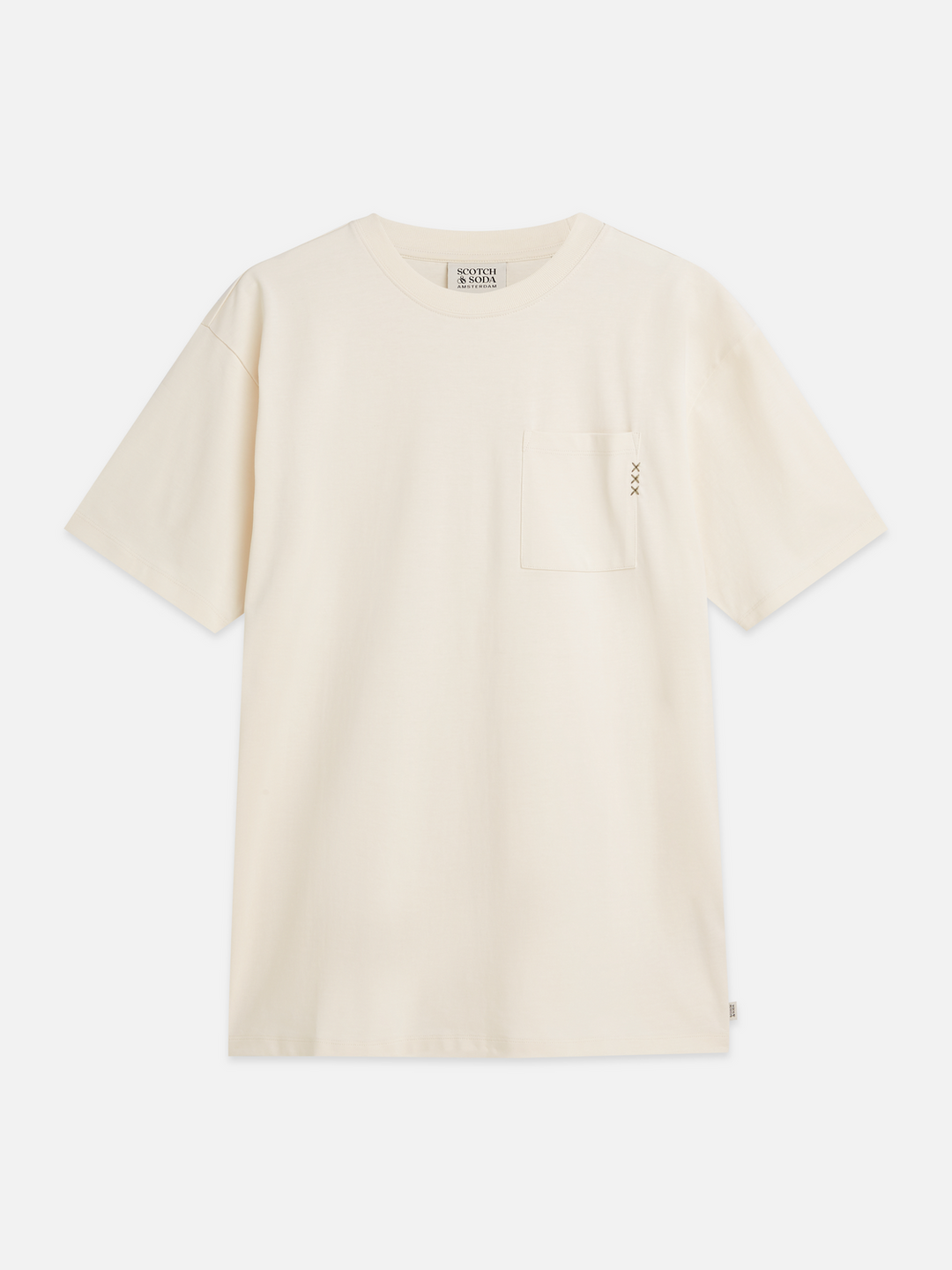Seasonal core 3 crosses chest pocket loose-fit T-shirt