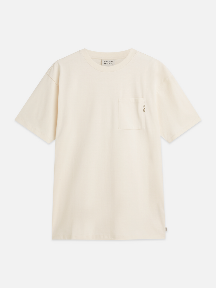 Seasonal core 3 crosses chest pocket loose-fit T-shirt