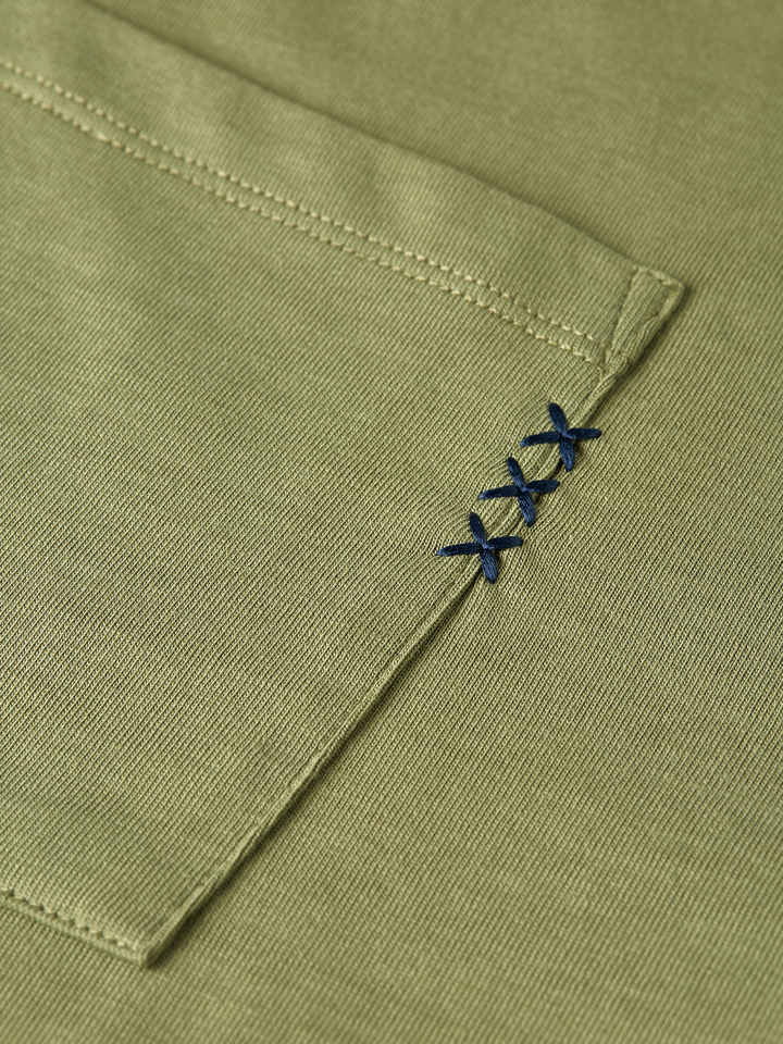 Seasonal core 3 crosses chest pocket loose-fit T-shirt