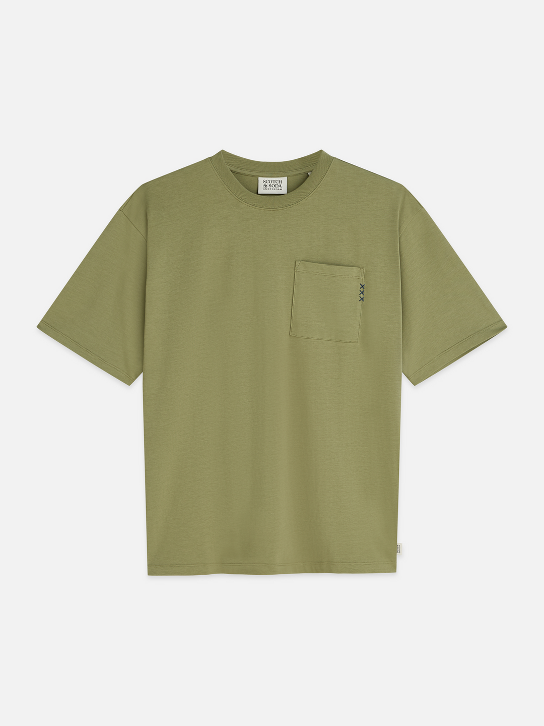 Seasonal core 3 crosses chest pocket loose-fit T-shirt