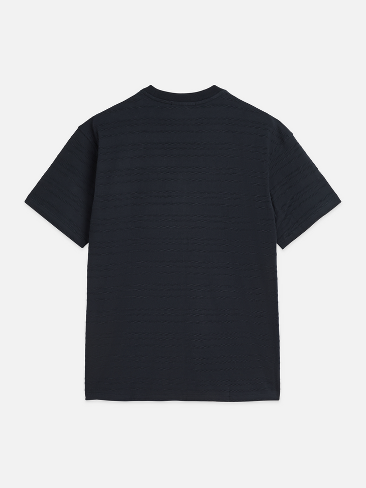 Textured jacquard relaxed-fit T-shirt