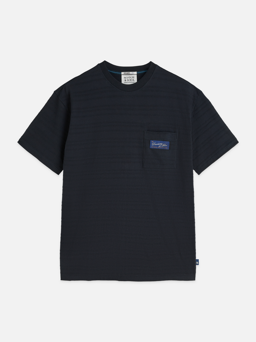 Textured jacquard relaxed-fit T-shirt