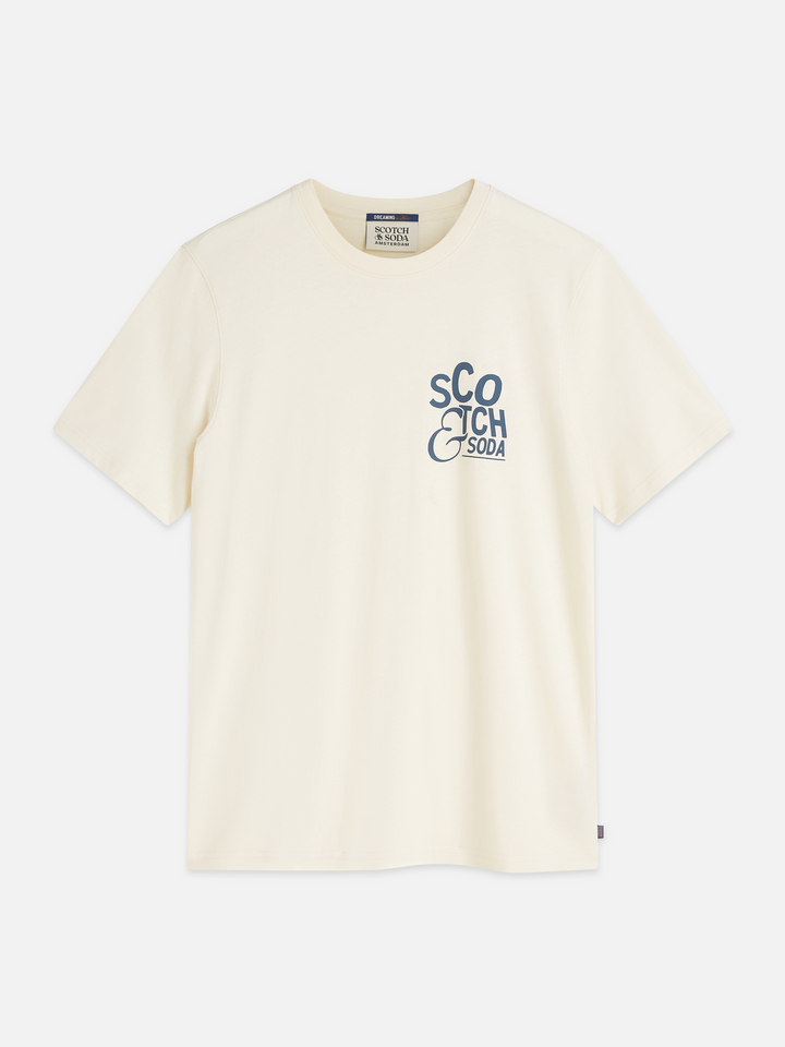 Left chest artwork regular-fit T-shirt