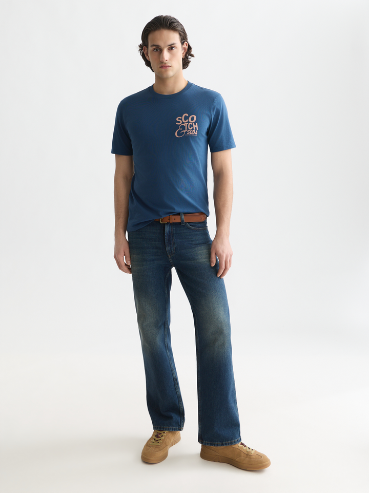 Left chest artwork regular-fit T-shirt