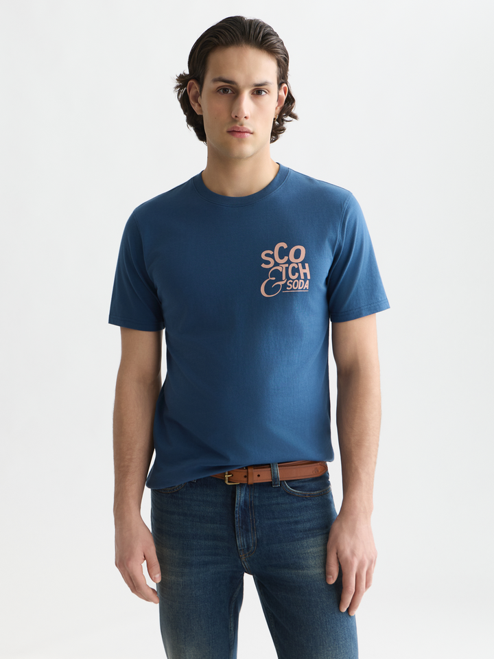 Left chest artwork regular-fit T-shirt