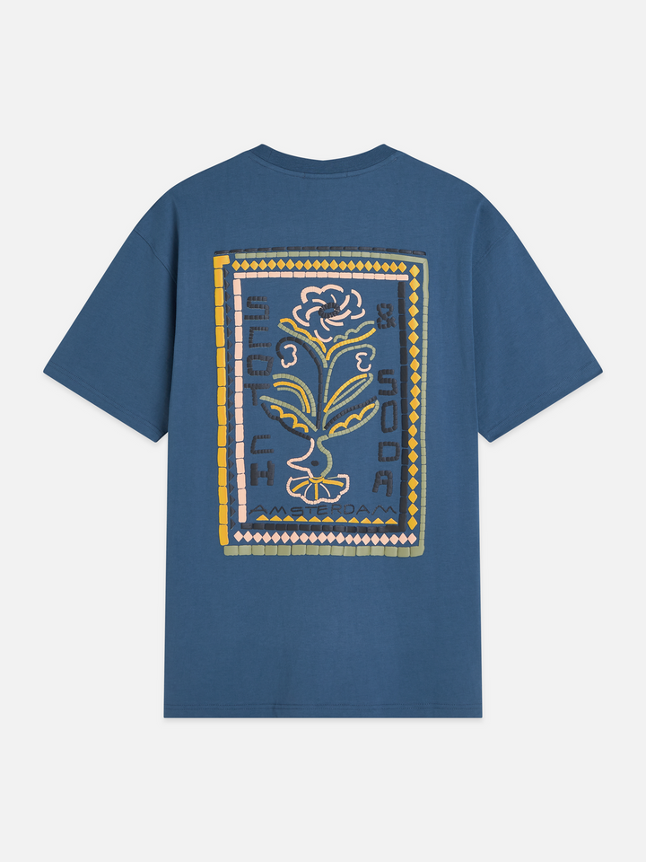 Front and back artwork relaxed-fit T-shirt