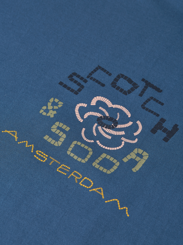 Front and back artwork relaxed-fit T-shirt