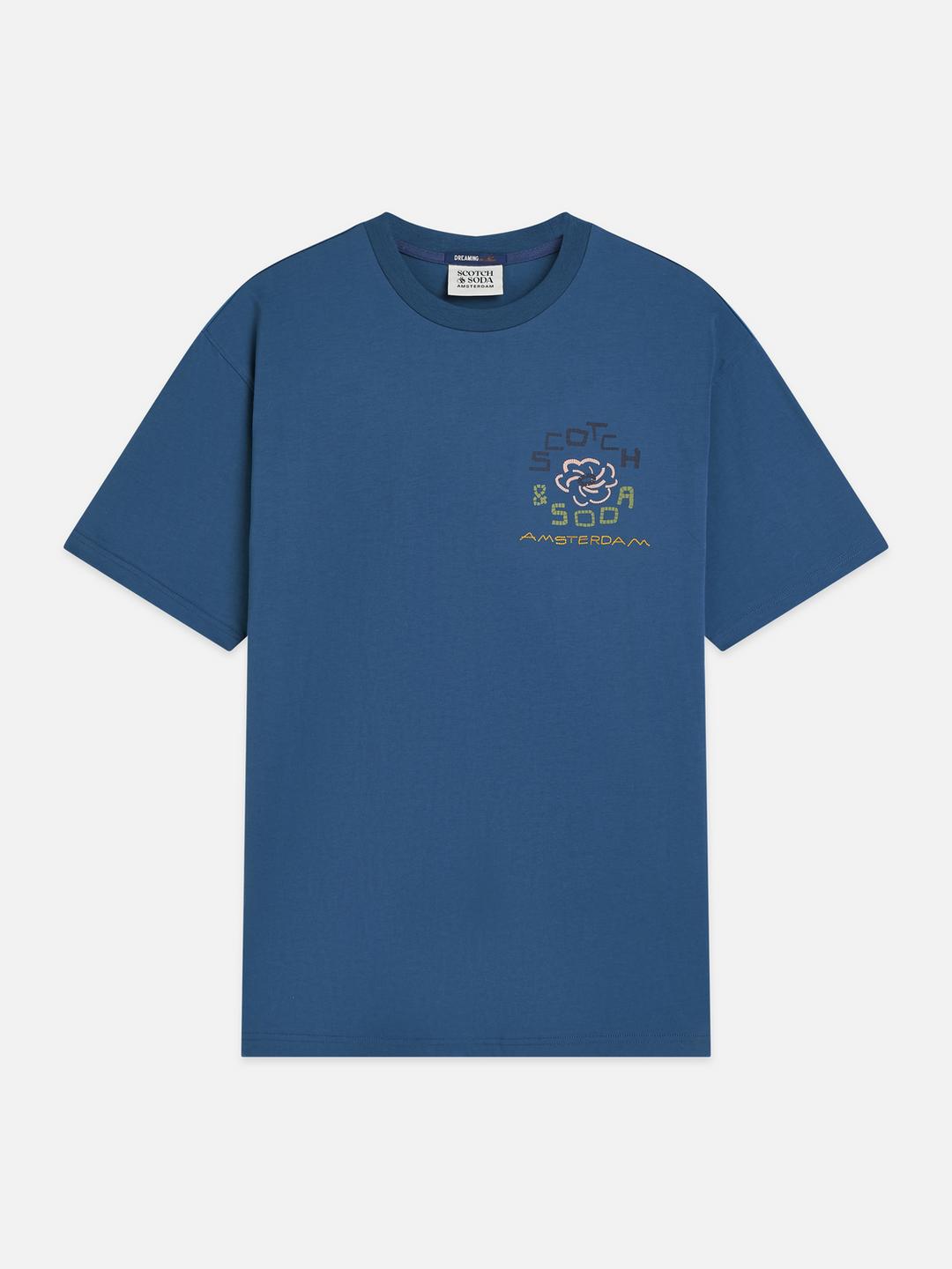 Front and back artwork relaxed-fit T-shirt