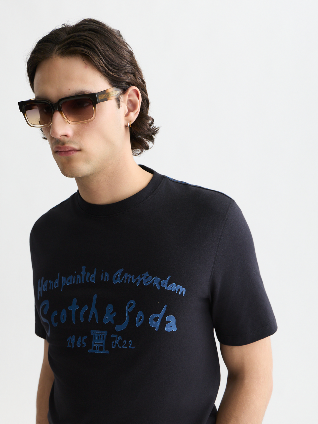 Front artwork regular-fit T-shirt