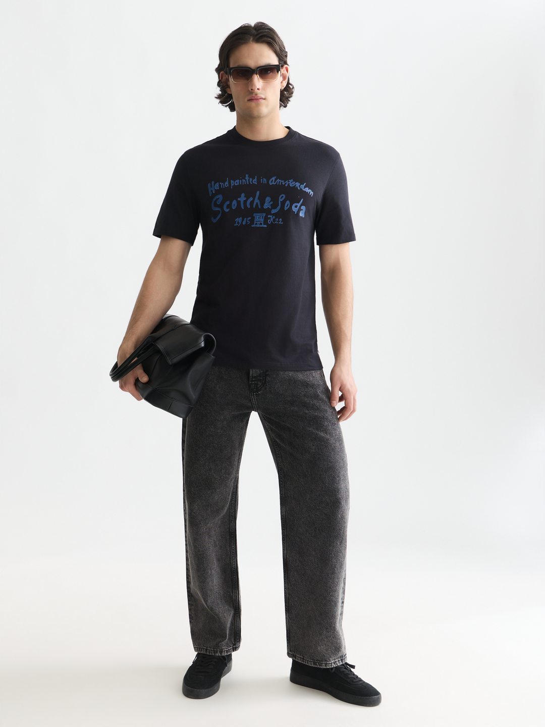 Front artwork regular-fit T-shirt