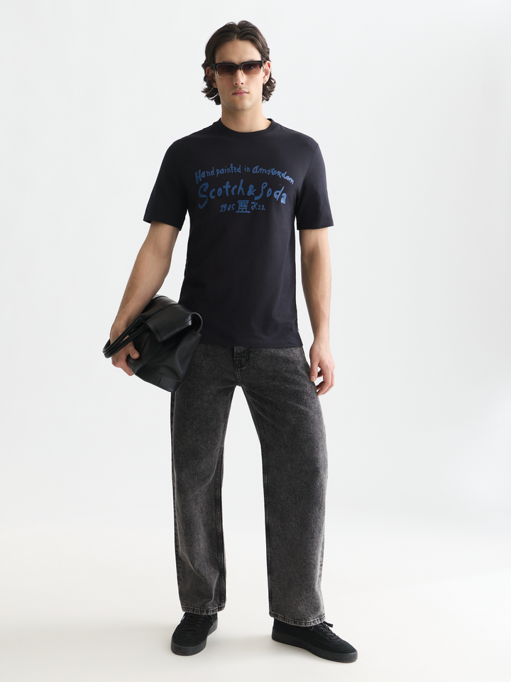 Front artwork regular-fit T-shirt