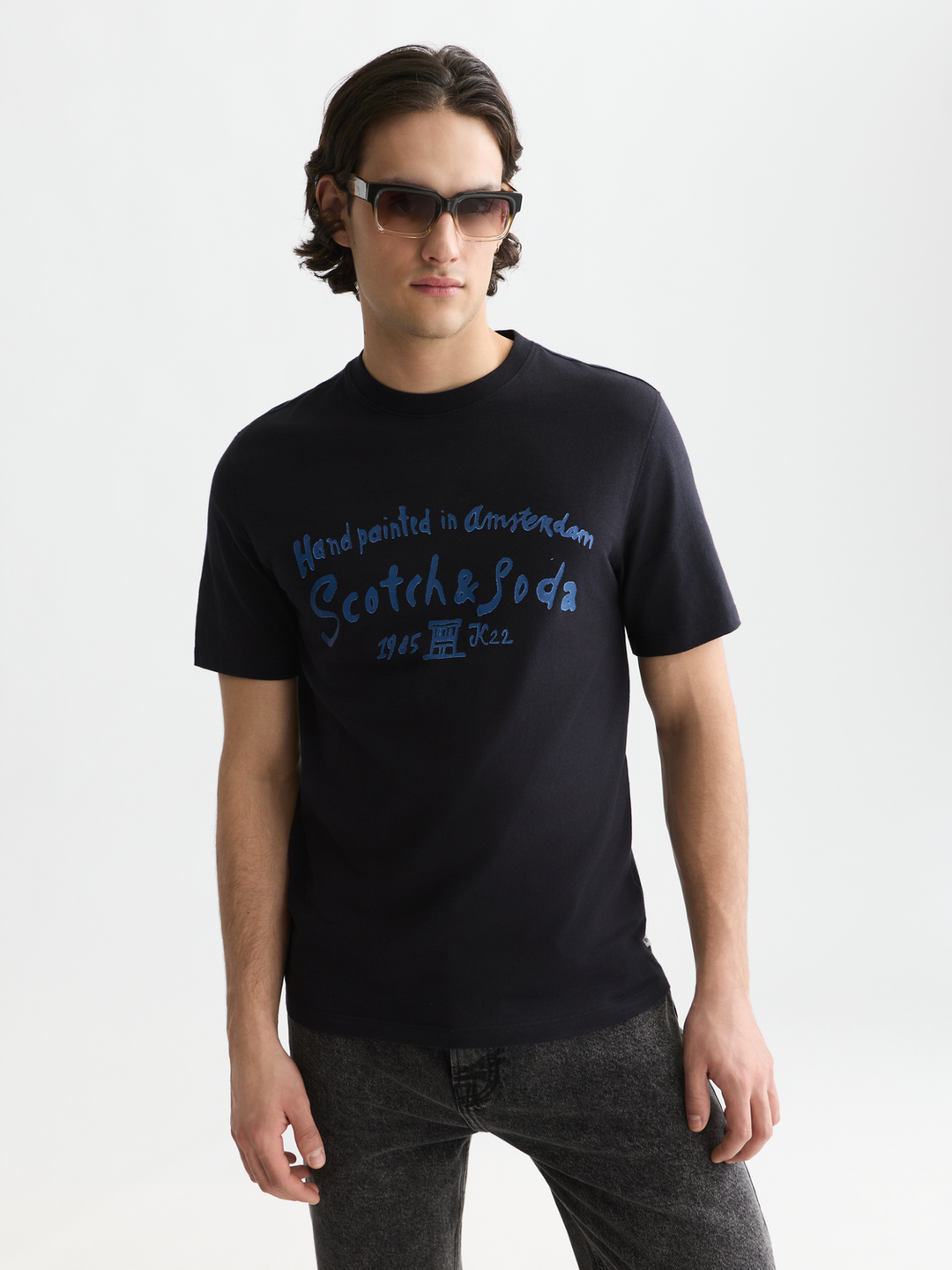 Front artwork regular-fit T-shirt