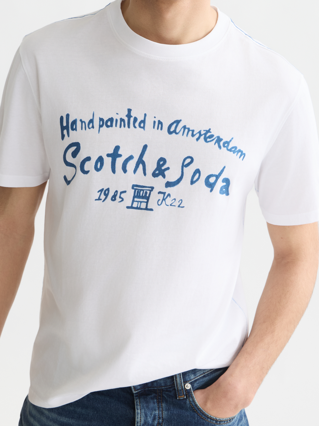Front artwork regular-fit T-shirt