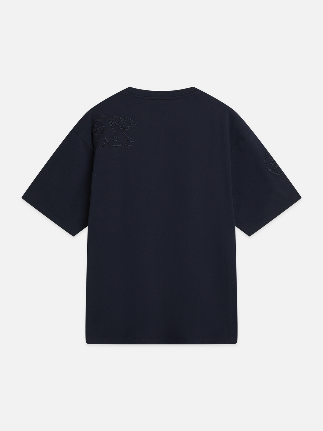 Delfts Blauw embroidered artwork loose-fit T-shirt